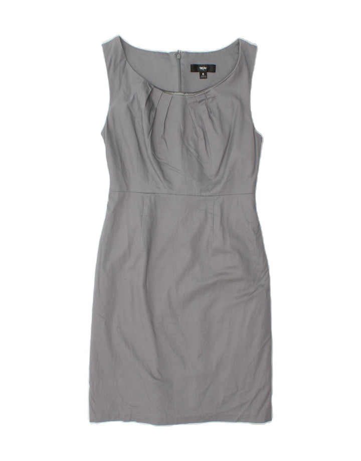 MOSSIMO Womens Sleeveless Sheath Dress US 6 Medium Grey Cotton Vintage Mossimo and Second-Hand Mossimo from Messina Hembry 