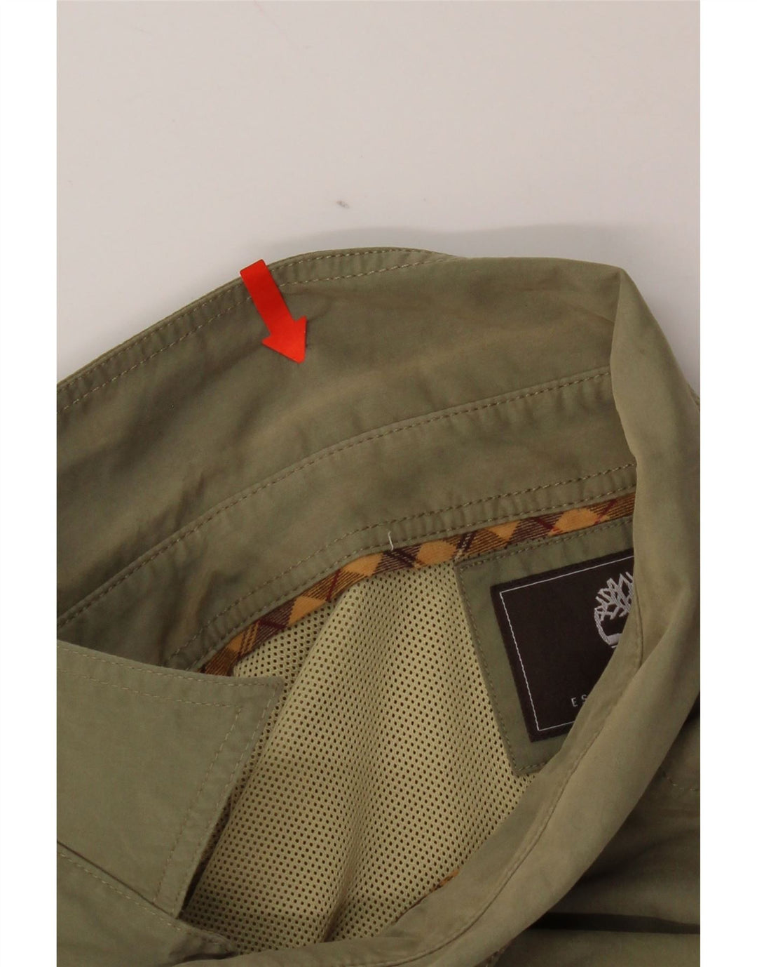 Timberland Herreskjorte 3XL Khaki Bomuld