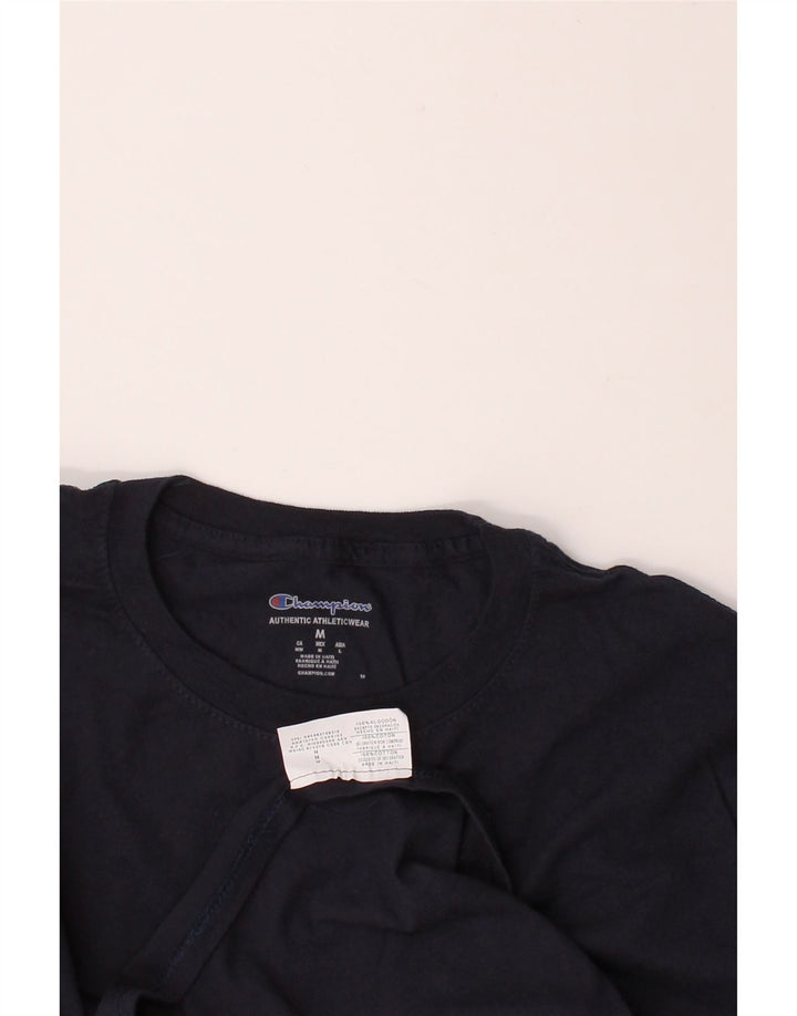 CHAMPION Mens T-Shirt Top Medium Navy Blue Cotton Vintage Champion and Second-Hand Champion from Messina Hembry 