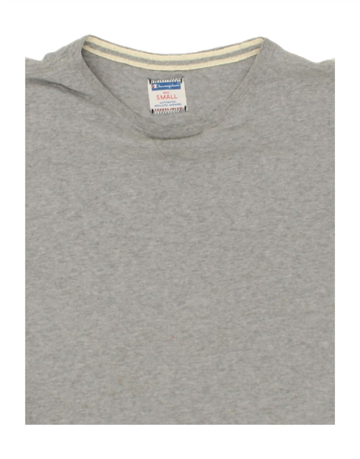 CHAMPION Womens T-Shirt Top UK 10 Small Grey Cotton Vintage Champion and Second-Hand Champion from Messina Hembry 