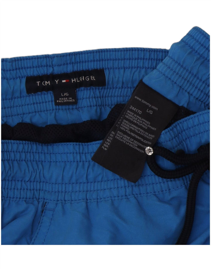 Tommy Hilfiger Badeshorts til mænd store blå polyester
