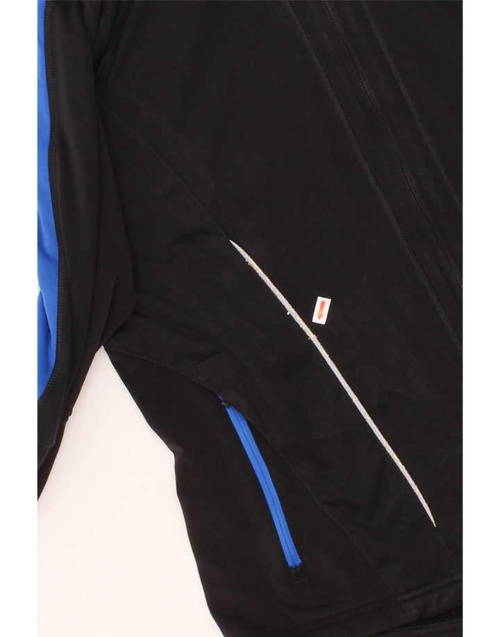 ADIDAS Mens Tracksuit Top Jacket Medium Black Colourblock Vintage Adidas and Second-Hand Adidas from Messina Hembry 