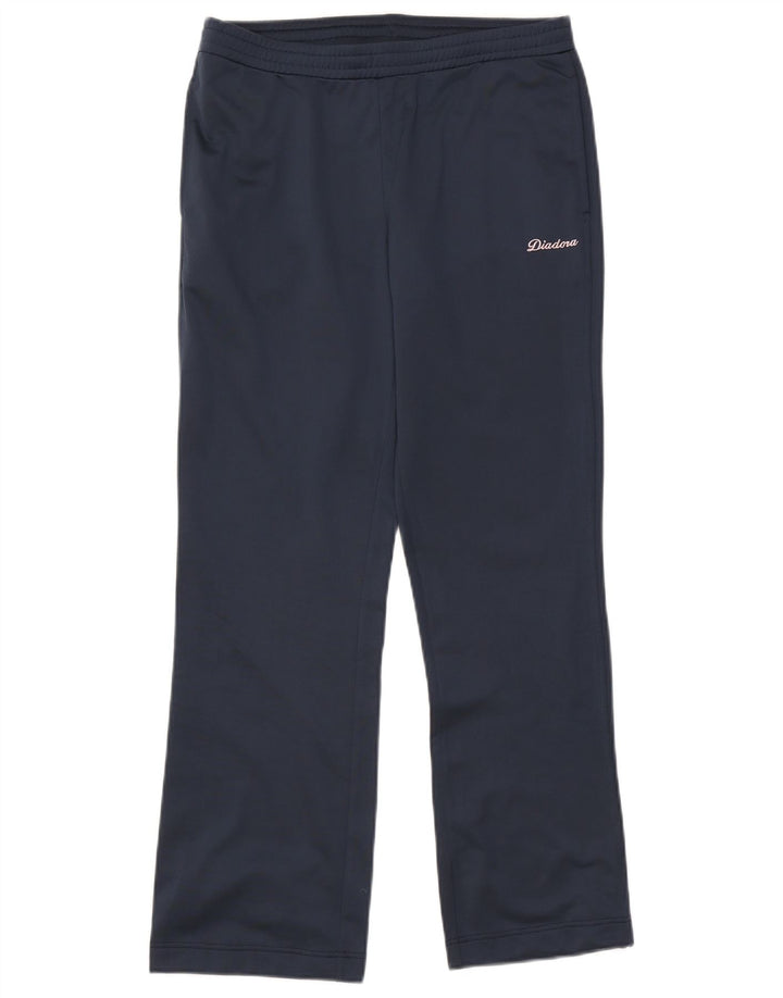 Diadora Dame træningsdragt Bukser UK 10 Small Navy Blue Polyester