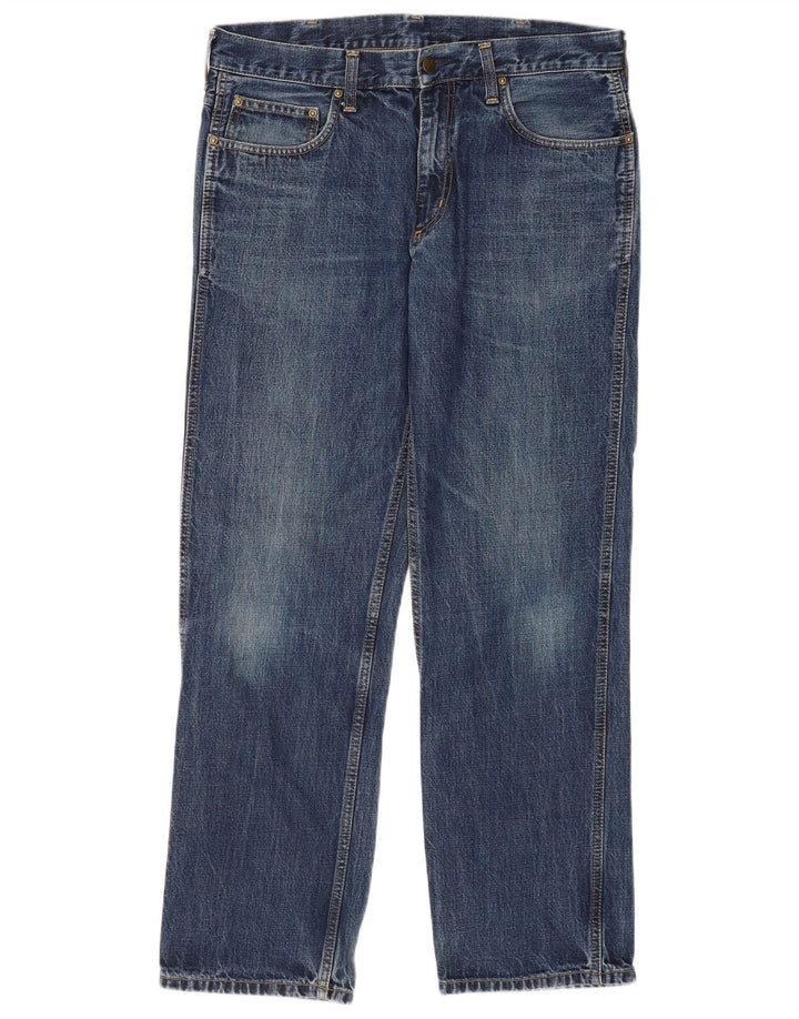 Carhartt Straight Jeans til mænd W31 L32 blå bomuld
