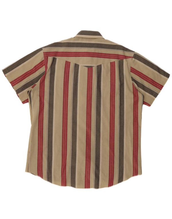 Wrangler Kortærmet Herreskjorte 2XL Grøn Stribet