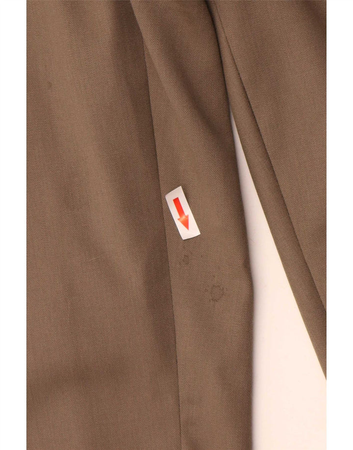 Calvin Klein Herre lige jakkesæt bukser W40 L32 Beige Uld