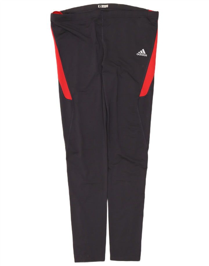 Adidas Dame træningsdragt Bukser UK 16 Large Grå Colourblock
