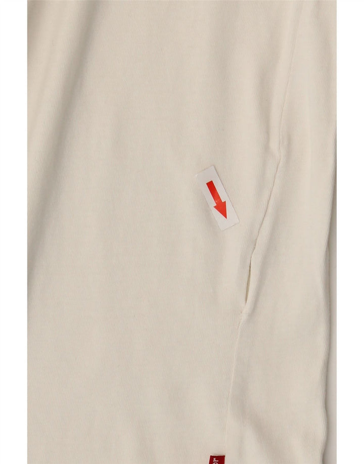 Levi's Herre Grafisk T-Shirt Top Stor Hvid