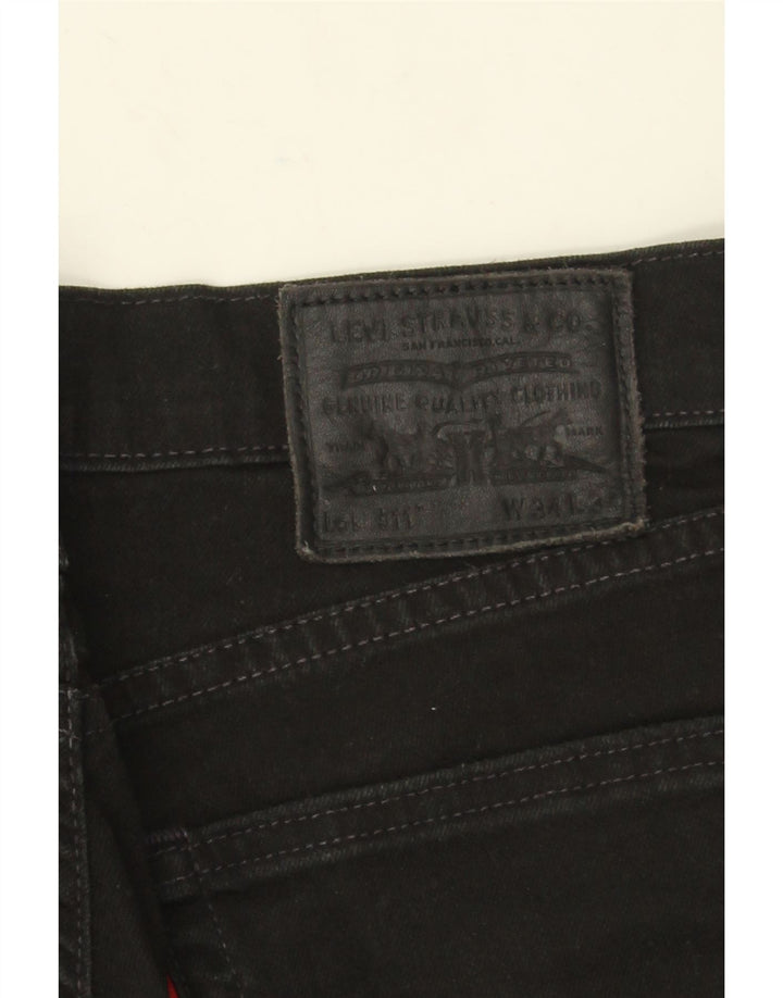 Levi's Herre 511 Slim Jeans W34 L34 Sort Bomuld