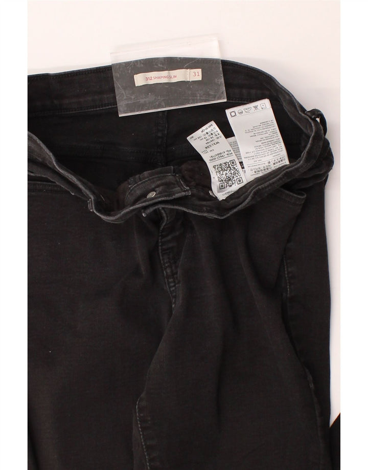 LEVI'S Womens 312 Shaping Slim Jeans  W31 L28 Black Cotton Vintage Levi's and Second-Hand Levi's from Messina Hembry 