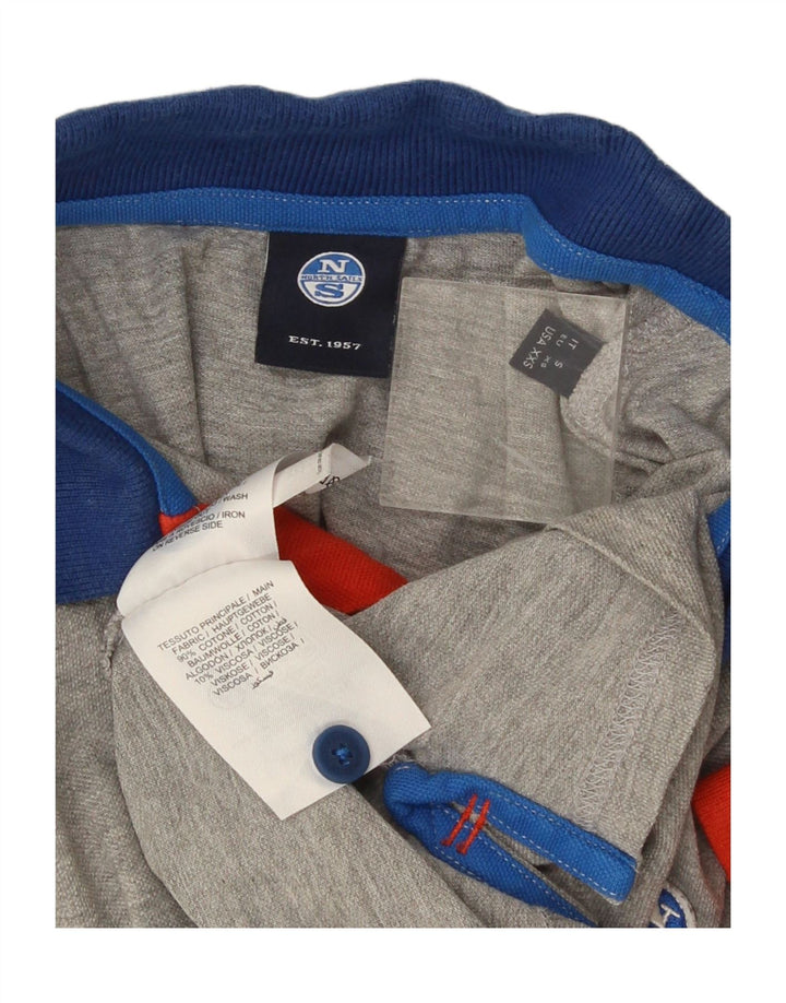 North Sails Herre poloshirt XS Grå Colourblock Bomuld