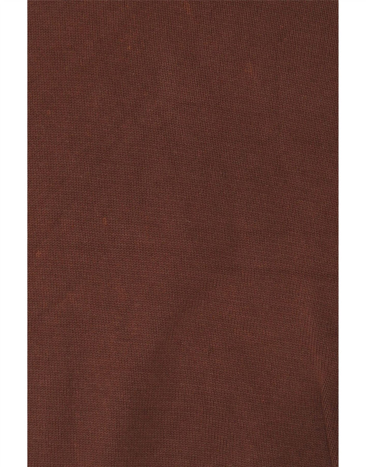 Zara Herre V-hals sweater XL brun bomuld