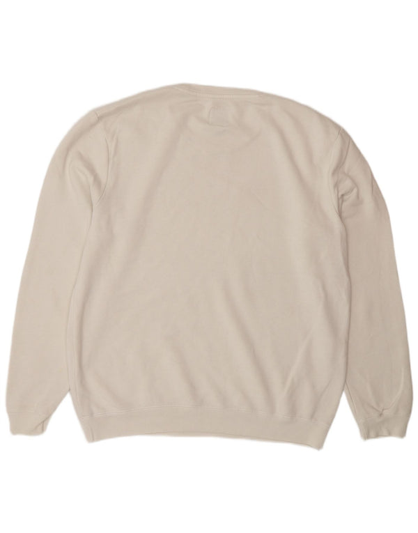 Jack Wills Herre Sweatshirt Jumper Stor Hvid Bomuld