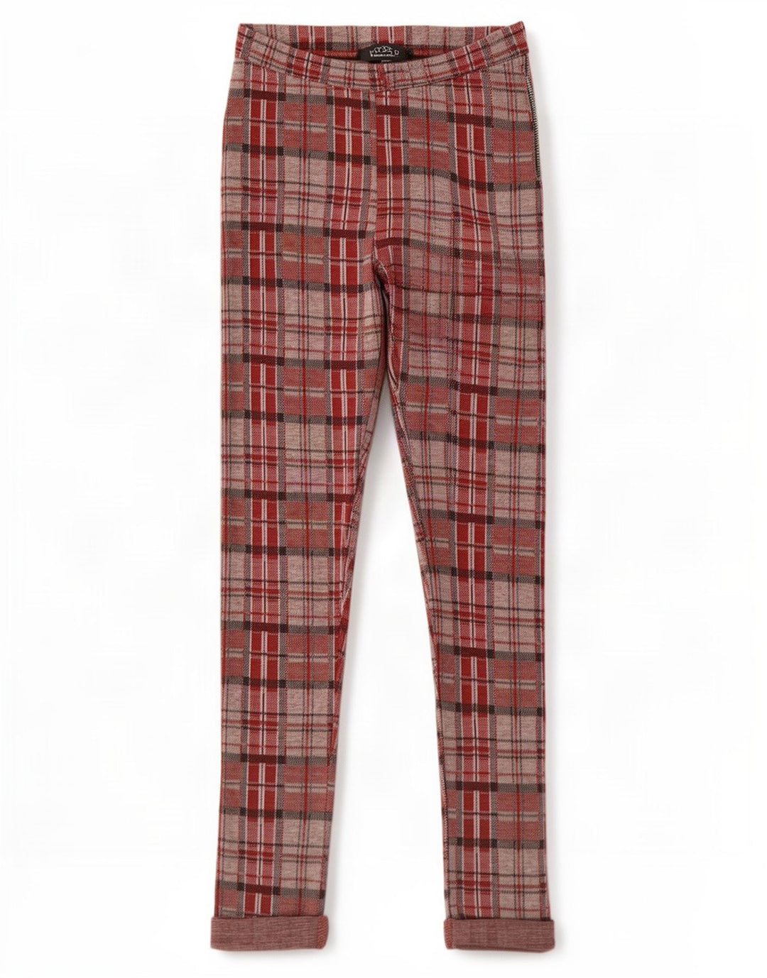 Topshop Grafiske Leggings til kvinder UK 8 Lille rødternet polyester