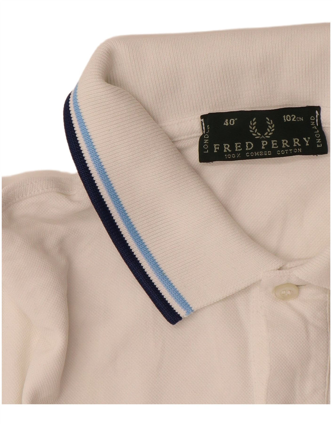 FRED PERRY Poloshirt til mænd Medium hvid bomuld
