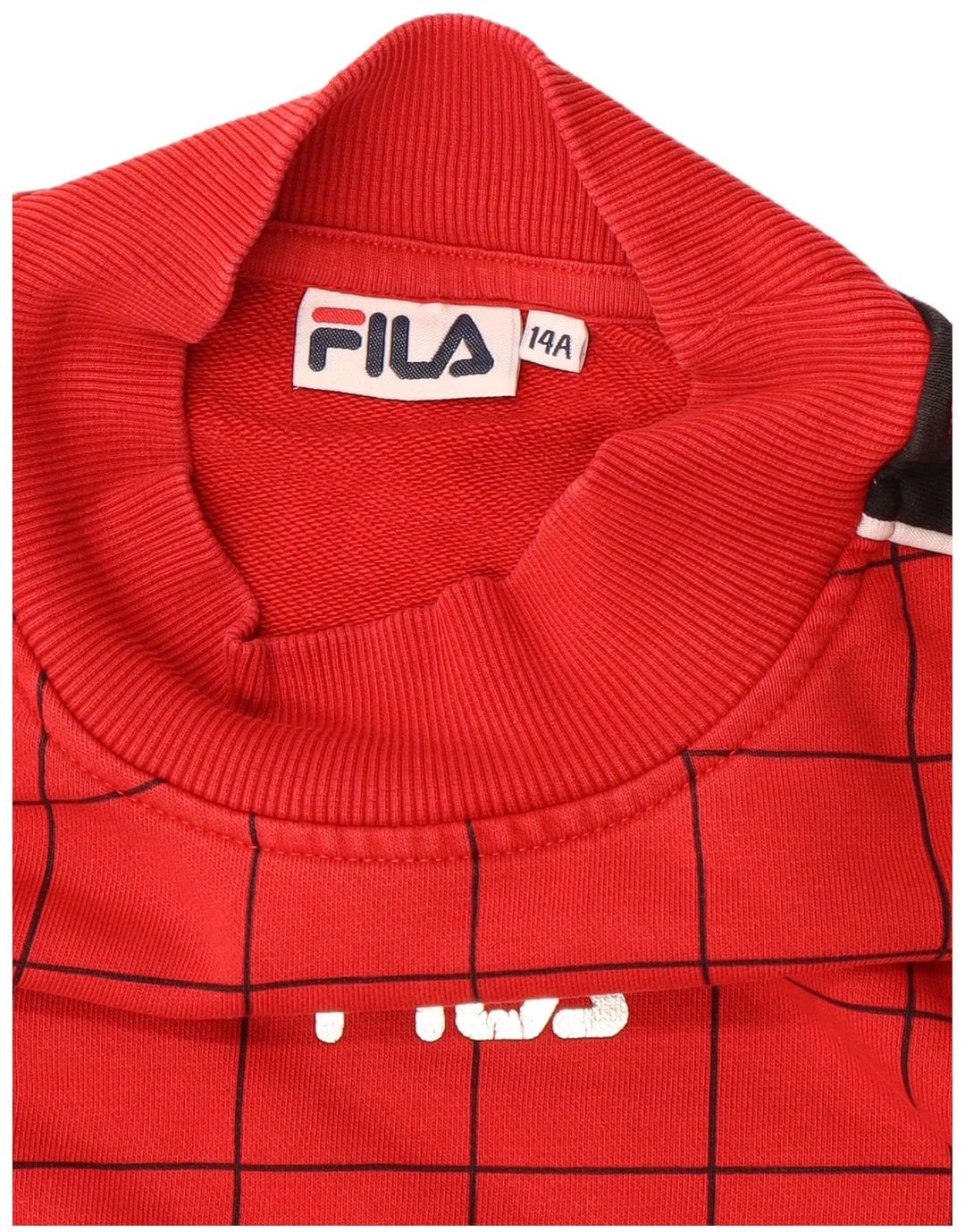 FILA Graphic Sweatshirt Jumper til drenge 13-14 år Rød Colourblock