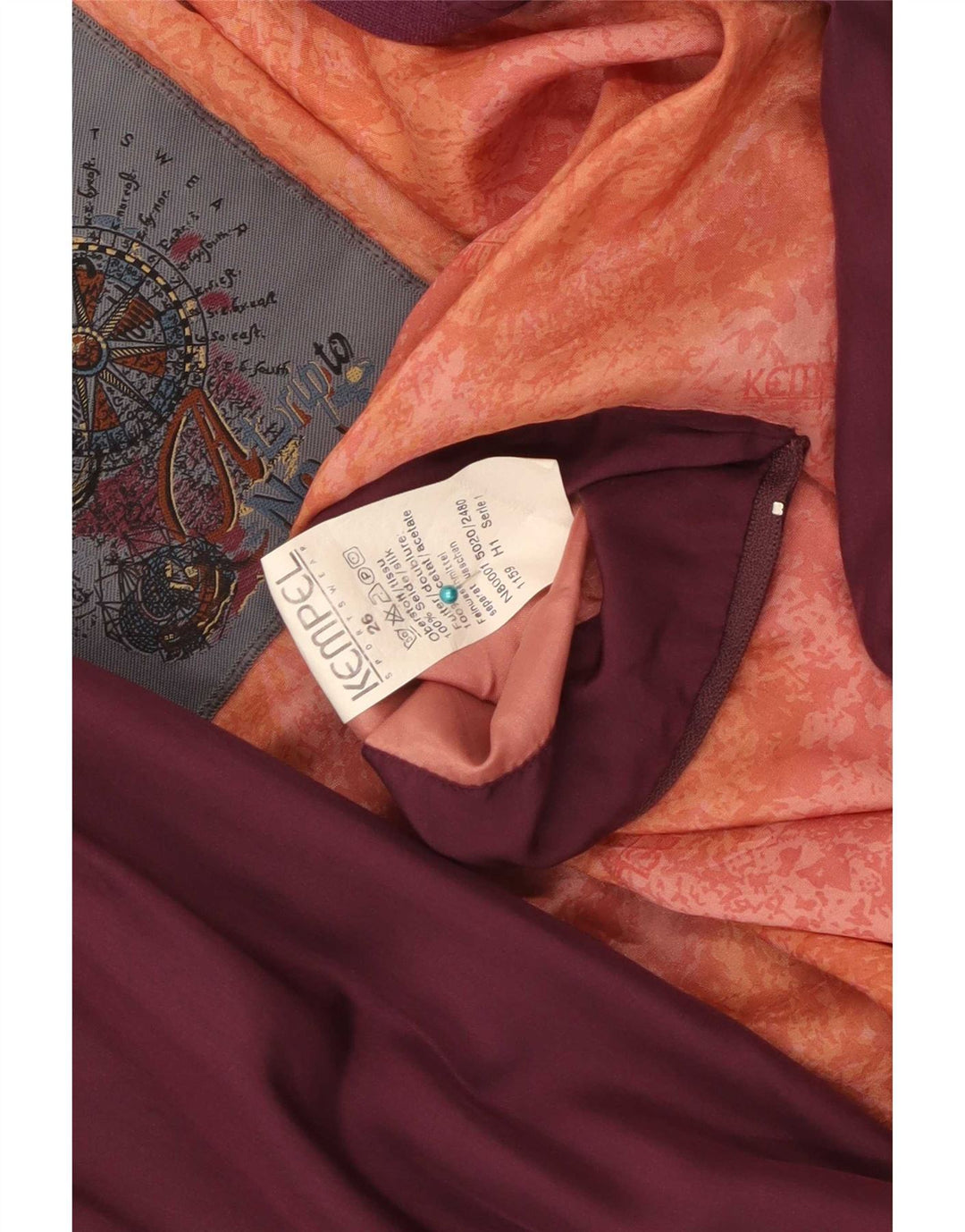 Kempel Herre Bomber Jacket UK 42 XL Burgundy Silke