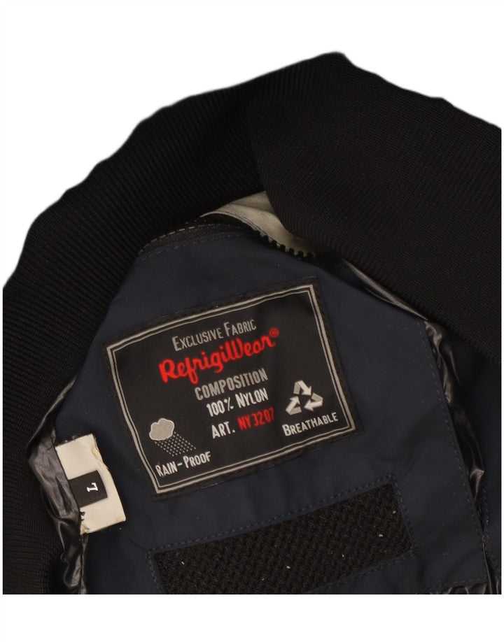 Refrigiwear Herre Bomber Jacket UK 40 Large Navy Blue Nylon