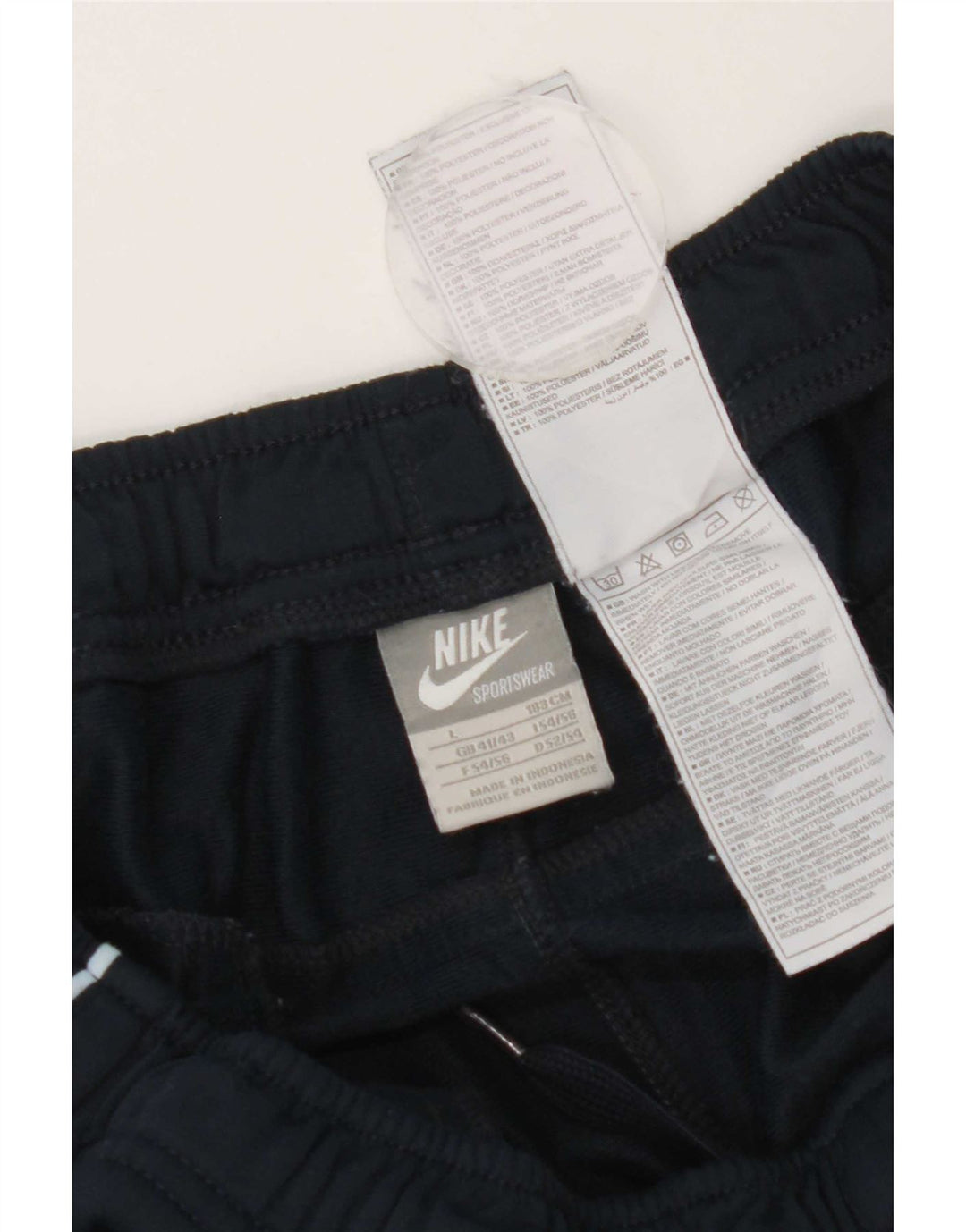 Nike Træningsdragt bukser til mænd Joggers Large Navy Blue Polyester