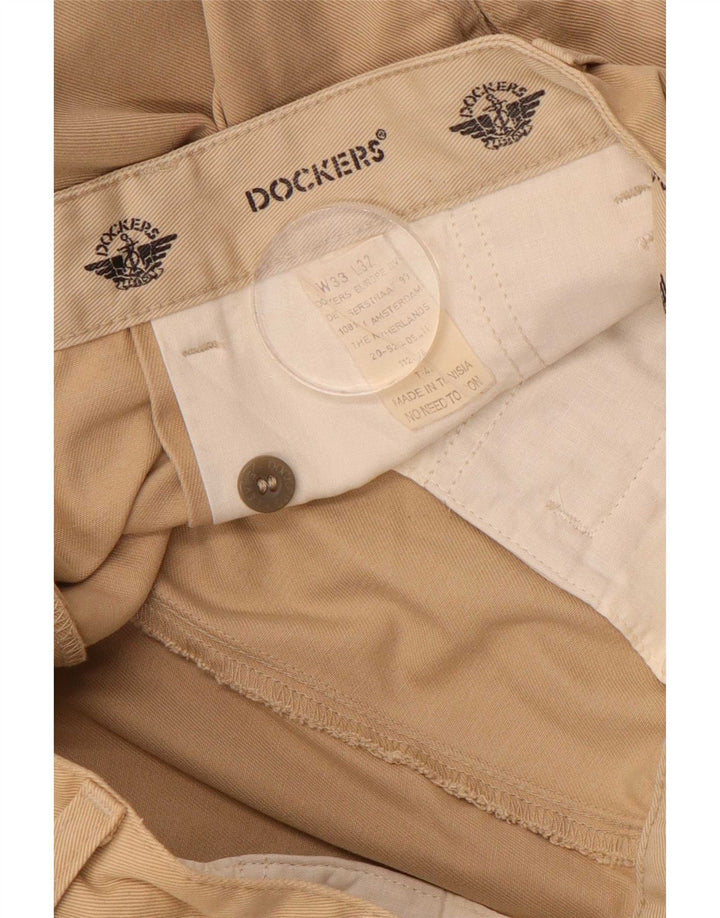 Dockers Herre Pegged Chino Bukser W33 L29 Beige