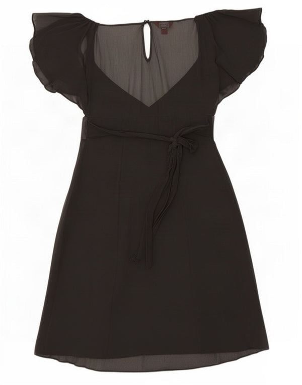 Monsoon Womens Empire Dress UK 12 Medium Black