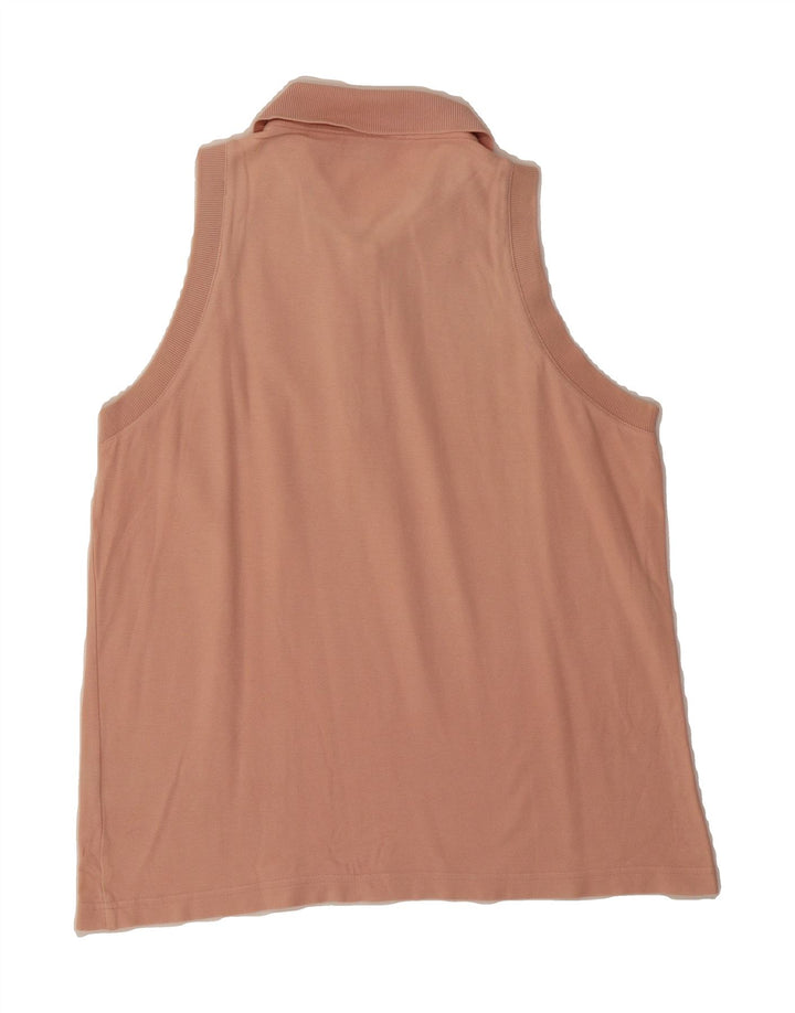 FILA Womens Sleeveless Polo Shirt IT 44 Medium Pink Cotton Vintage Fila and Second-Hand Fila from Messina Hembry 