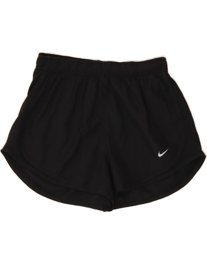 NIKE Womens Sport Shorts UK 12 Medium  Black Polyester Vintage Nike and Second-Hand Nike from Messina Hembry 
