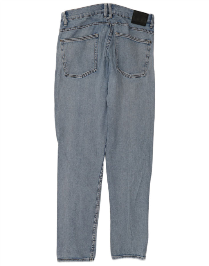 Zara Herre Slim Jeans EU 42 Large W32 L32 Blå Bomuld