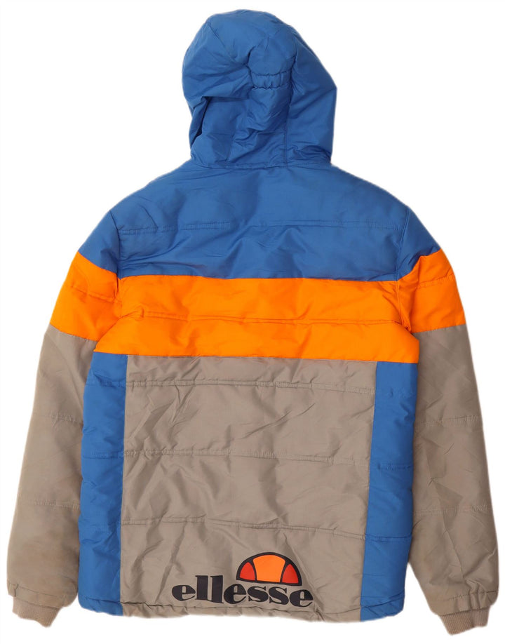 Ellesse Herre grafisk polstret jakke UK 38 Medium Flerfarvet Colourblock