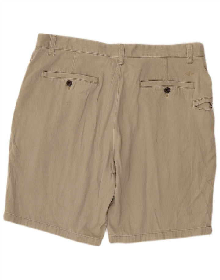 DOCKERS Herre Cargo Shorts W38 XL Beige Bomuld