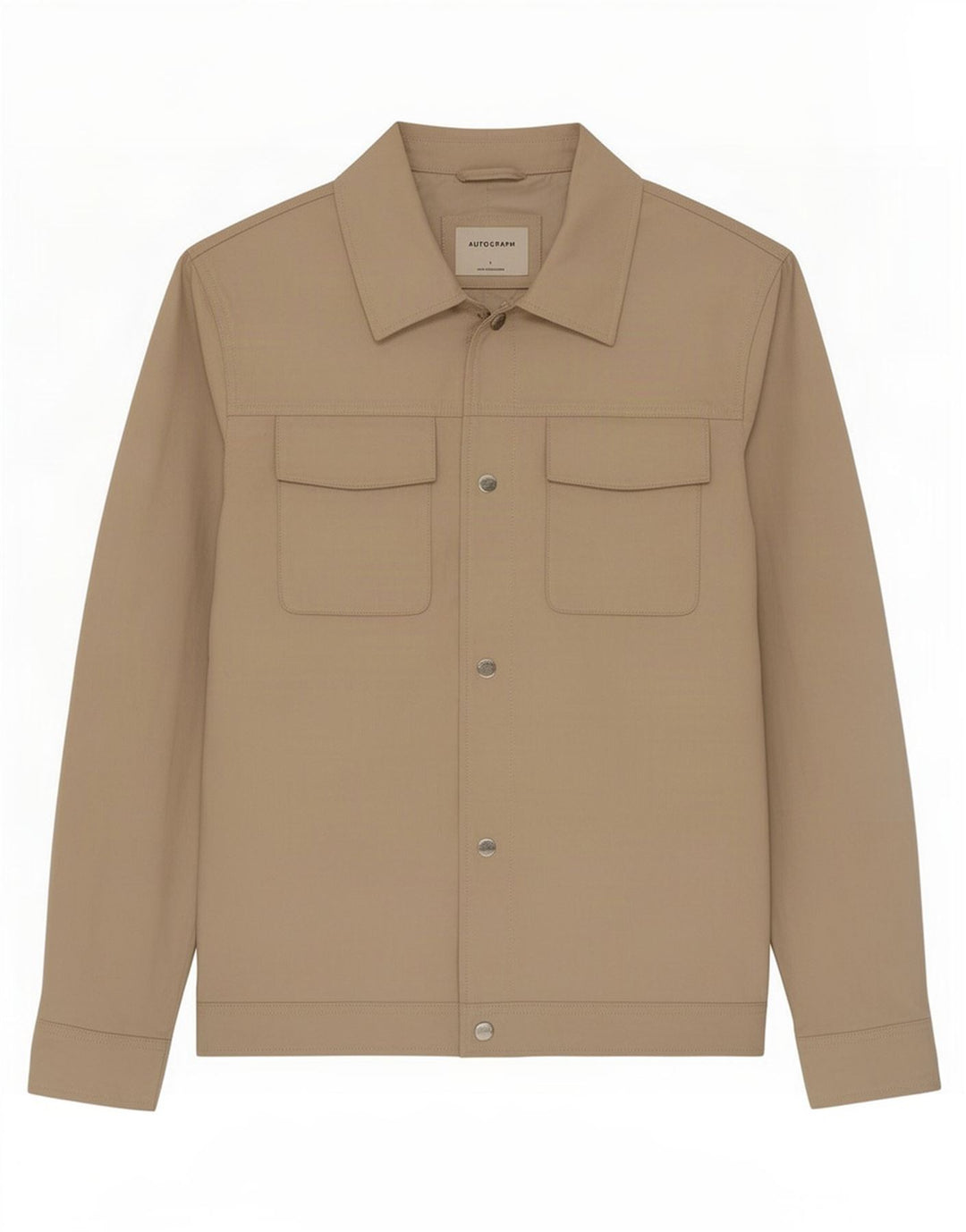 Marks & Spencer Herre Bomber Jacket UK 40 Large Beige