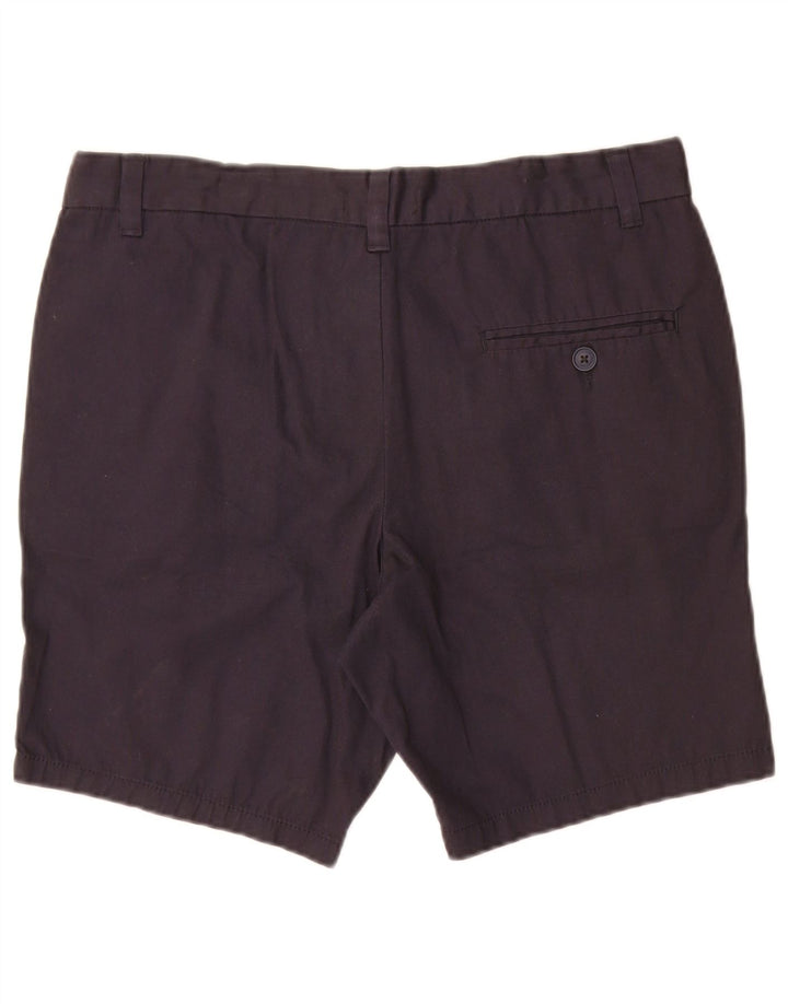 FRANSK FORBINDELSE Herre Chino Shorts Large W34 Navy Blue Bomuld