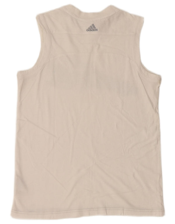 Adidas piger grafisk vest top 15-16 år hvid bomuld
