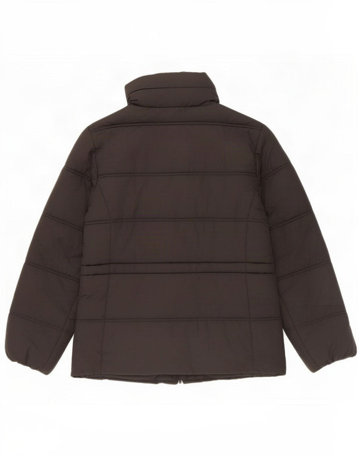 Marks & Spencer Polstret hættejakke til kvinder UK 12 Medium Sort Polyester