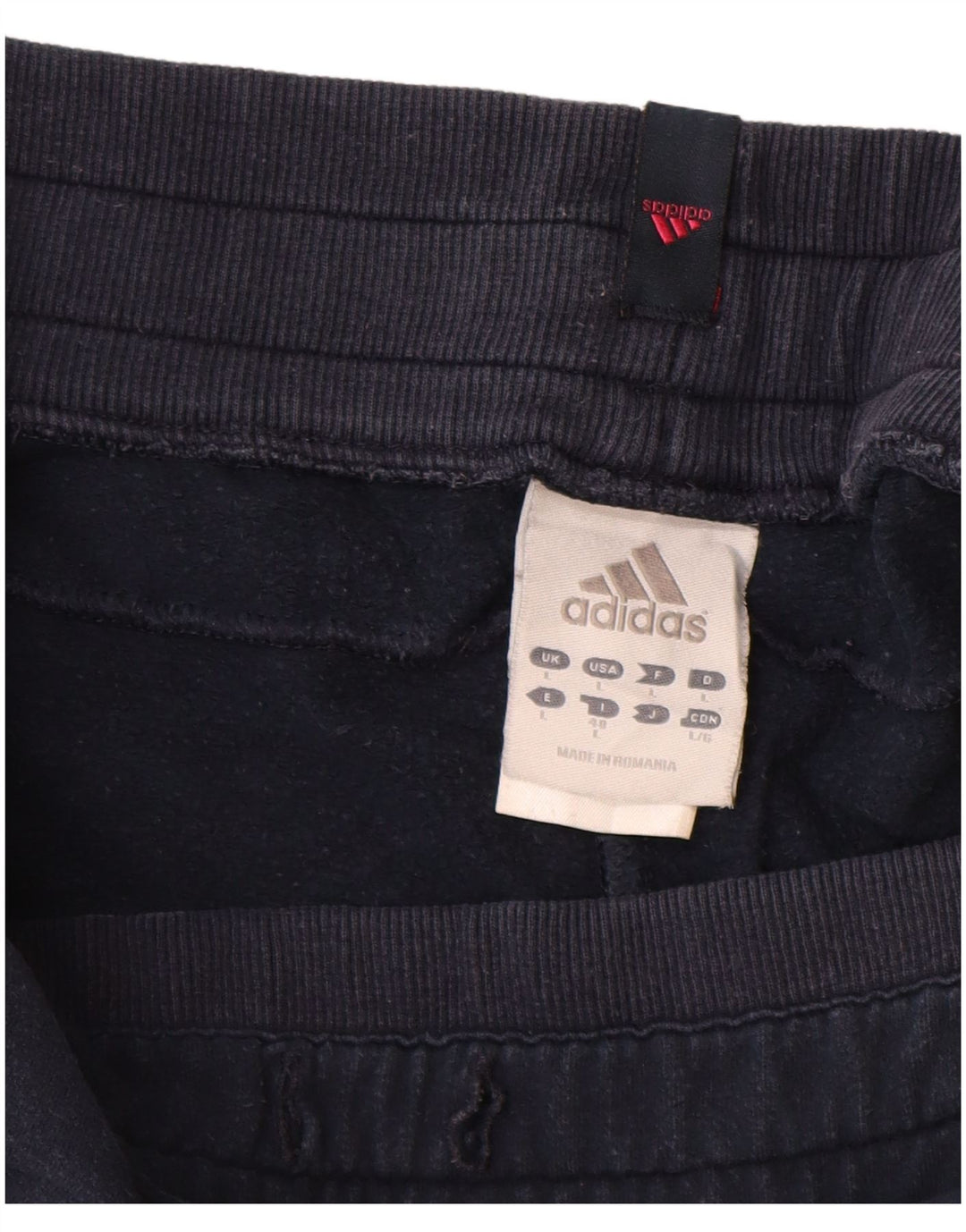 Adidas Dame træningsdragt Bukser Joggers UK 14 Large Navy Blue Cotton