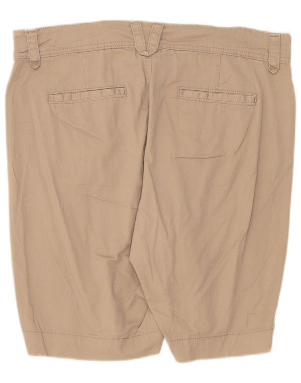 Lee Womens Riders Casual Shorts US 14 XL W36 Beige Bomuld