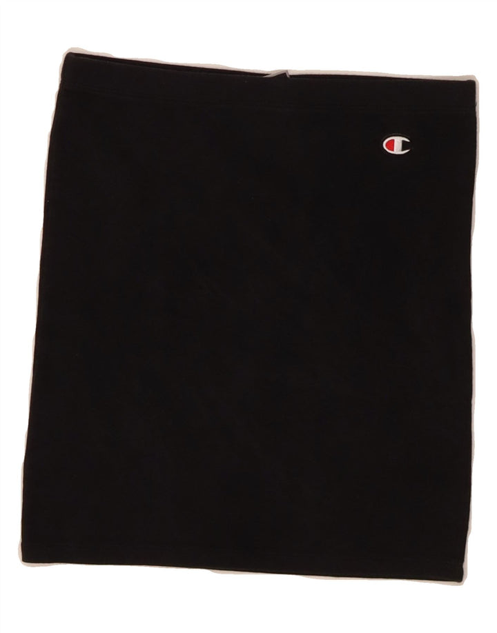 CHAMPION Womens Straight Skirt Small W26  Black Cotton Vintage Champion and Second-Hand Champion from Messina Hembry 