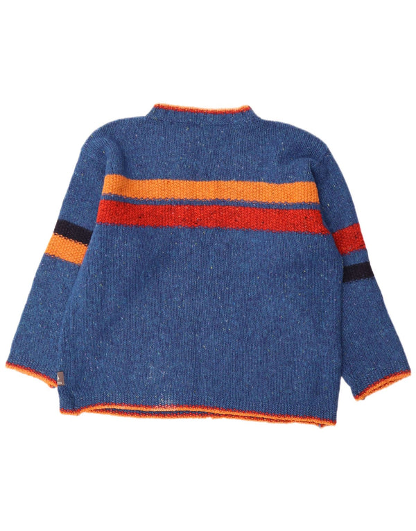 Fisherman Out Of Ireland Herre Crew Neck Jumper Sweater Large Blue