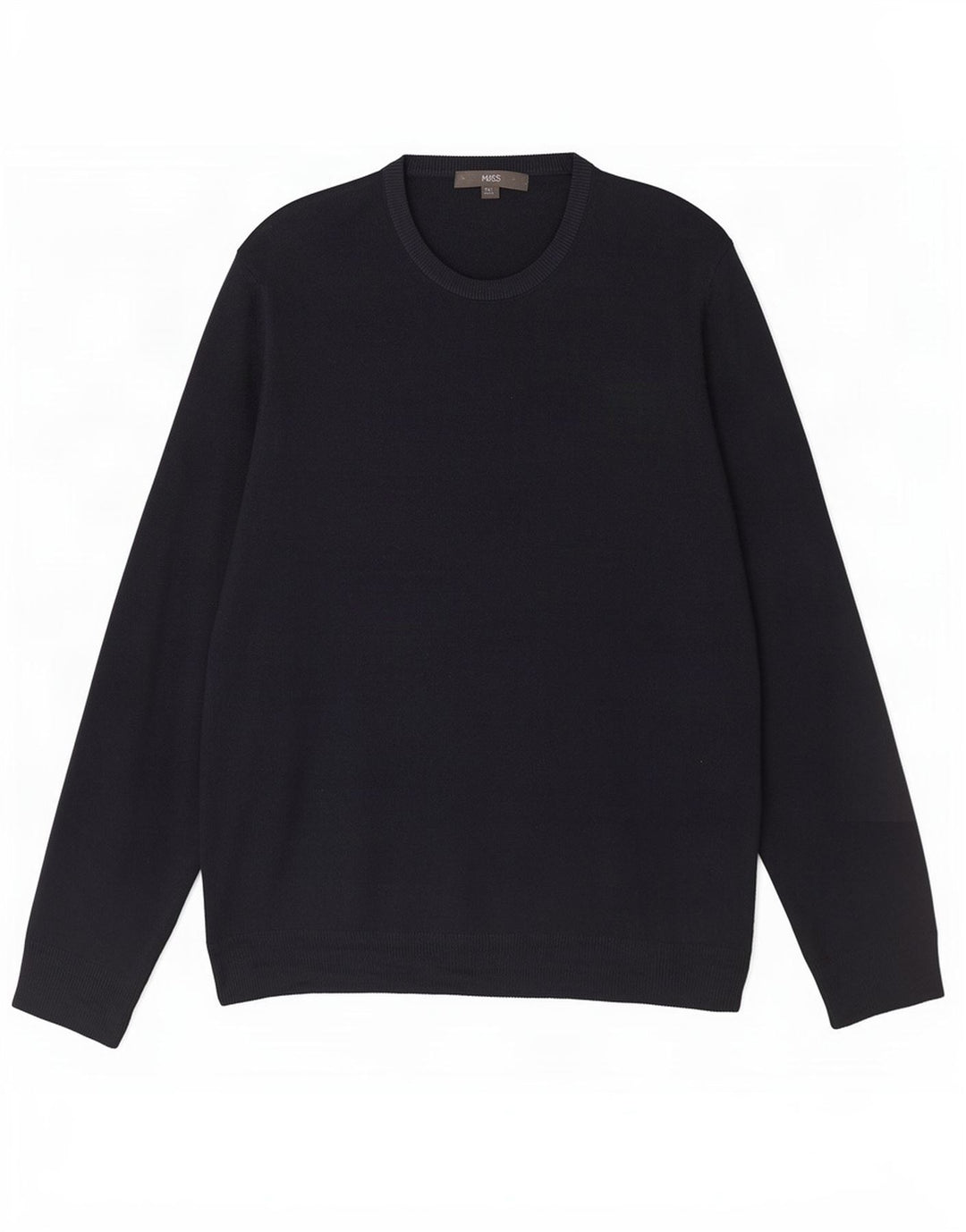 Marks & Spencer Herretrøje med rund hals 2XL marineblå akryl