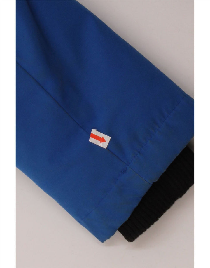 SUPERDRY Mens Graphic Hooded Padded Coat UK 36 Small Blue Nylon