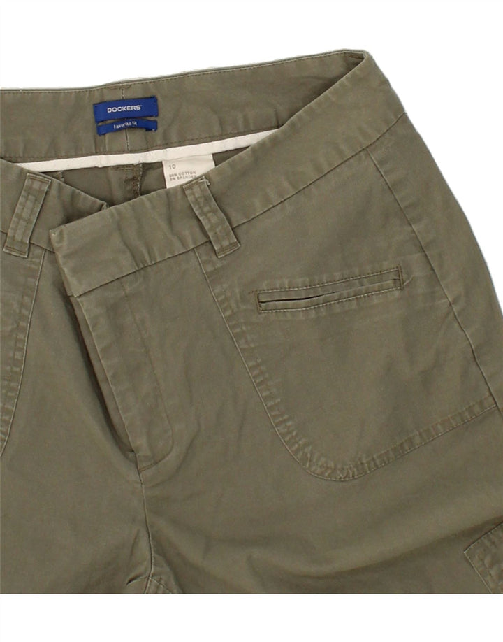 DOCKERS Womens Bootcut Cargo Trousers US 10 Large W30 L31 Green Cotton Vintage Dockers and Second-Hand Dockers from Messina Hembry 
