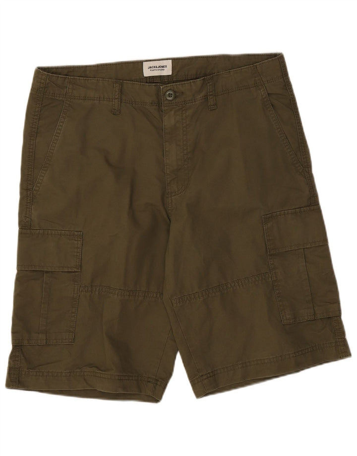Jack & Jones Herre Cargo Shorts Medium W34 Khaki Bomuld