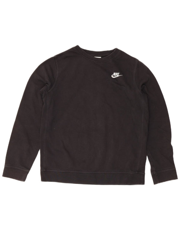 Nike Boys Sweatshirt Jumper 13-14 år XL Black Cotton Sports