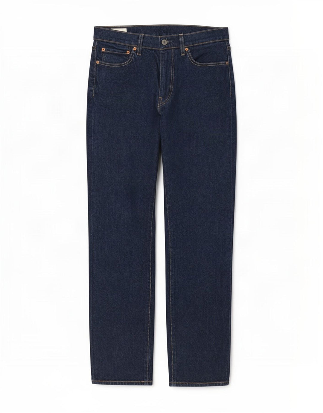 Levi's Herre 514 Straight Jeans W32 L32 Marineblå Bomuld