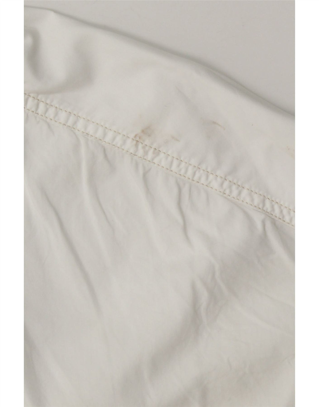 Benetton Dame Oversized Skjorte UK 10 Small White Bomuld