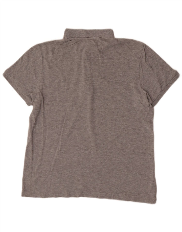 Lotto Herre Polo Shirt Stor Grå Flecked Bomuld