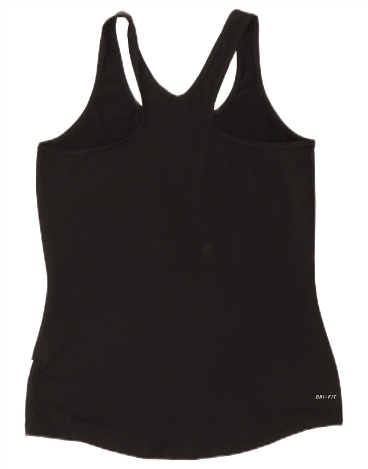 Nike Dame Dri Fit Grafisk Vest Top UK 14 Large Sort