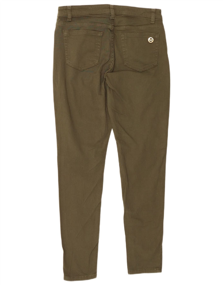 MICHAEL KORS Skinny Casual Bukser til kvinder US 8 Medium W28 L29 Khaki
