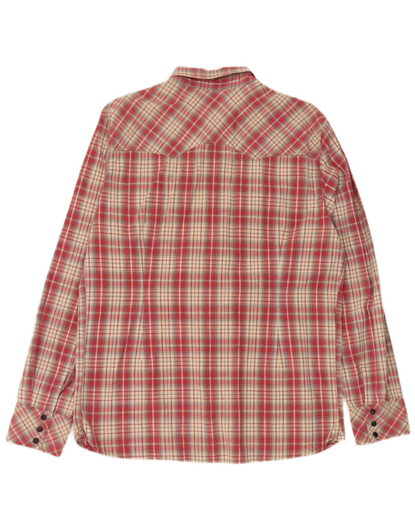 Levi's Western Slim Fit skjorte herre XL rød bomuld