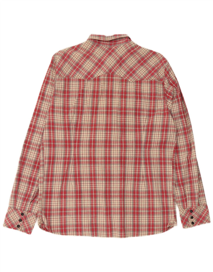 Levi's Western Slim Fit skjorte herre XL rød bomuld
